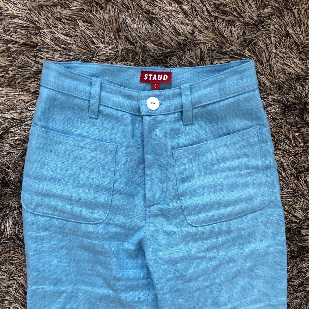 Staud linen flared pants NWOT